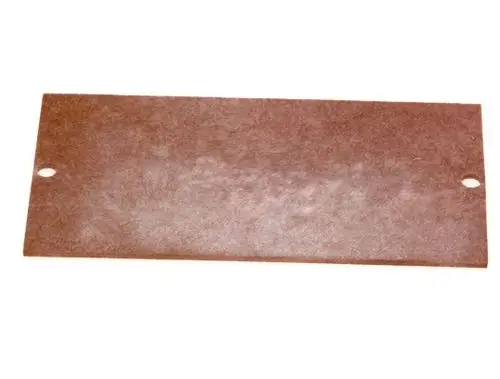 Braune Dichtung aus flexiblem Material mit einer Lochbohrung, geeignet für Anwendungen, die eine Abdichtung erfordern. Hersteller ist Bosch.